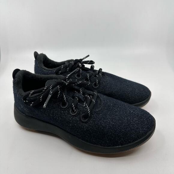 Allbirds Womens Merino Wool Runners US 7 Black Everyday Sneakers Running Shoes - Picture 1 of 10